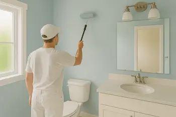 Bathroom painting in Kirkland with moisture-resistant paint and clean finish