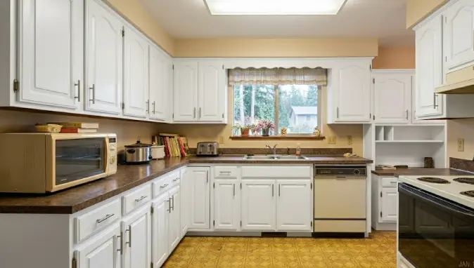 Kitchen cabinets after painting Bothell WA