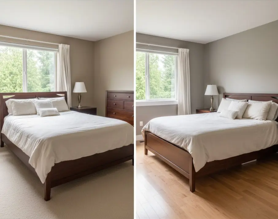 Professional room painting transformation in Bothell home