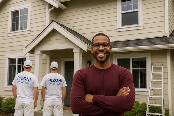 Satisfied client with professional painting contractors in Bothell