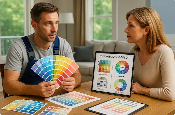 Color consultation process for room painting in Sammamish