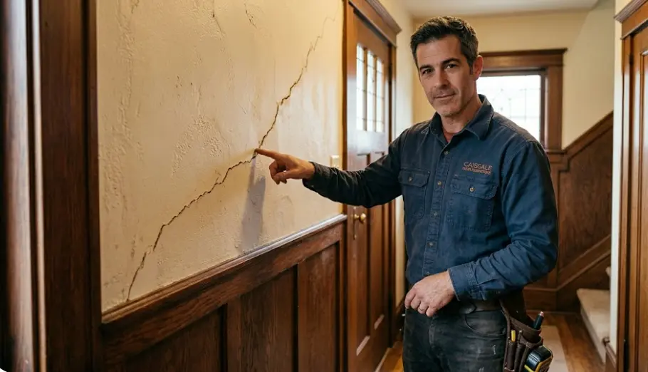 Drywall repair process in Everett Washington showing plaster and modern wall patching techniques