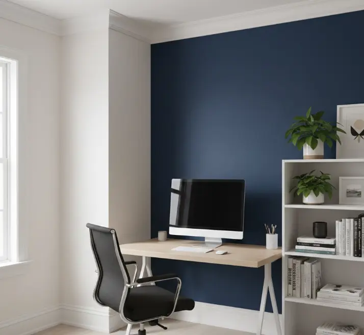 Home office room painting in Everett with professional color scheme