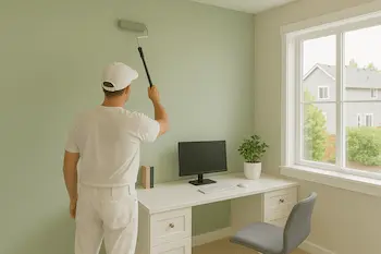 Home office painting in Kirkland with productive colors and smooth finish