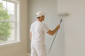 Interior wall painting in Bothell home with smooth professional finish