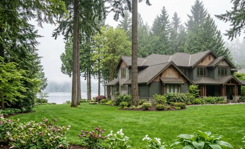 Kirkland home exterior near Lake Washington showing moisture conditions and why scheduling exterior painting correctly matters