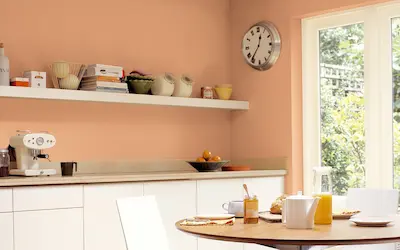 Kitchen painting project in Shoreline showing cabinet and wall transformation