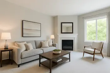 Living room painting in Kirkland home with modern colors and professional finish