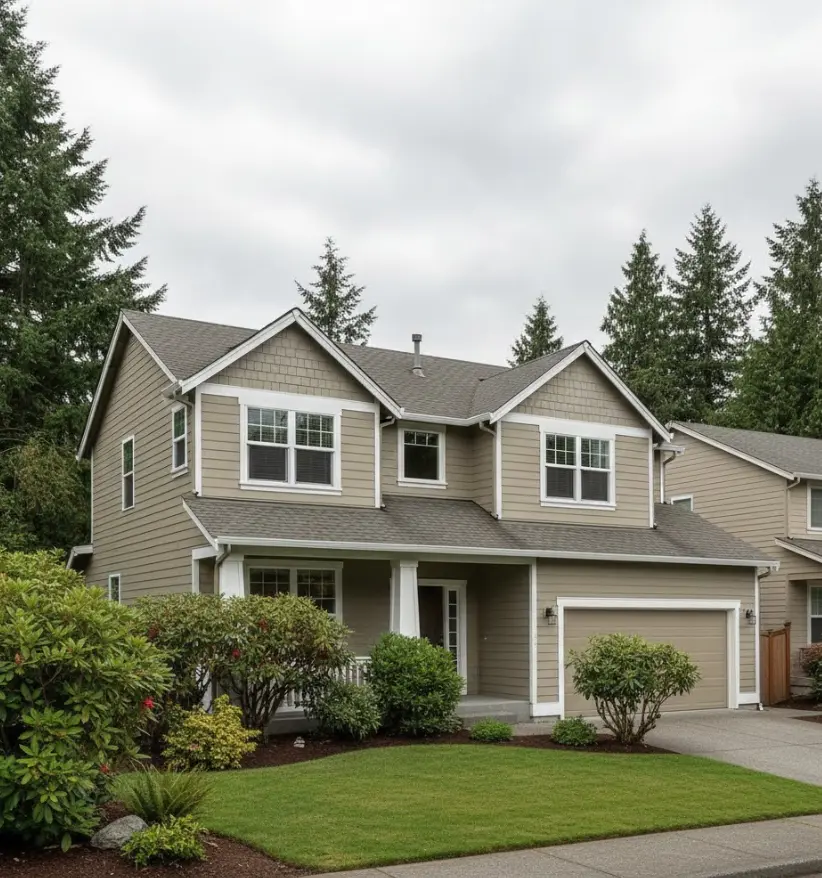 Exterior wall painting in Lynnwood with weather-resistant coating