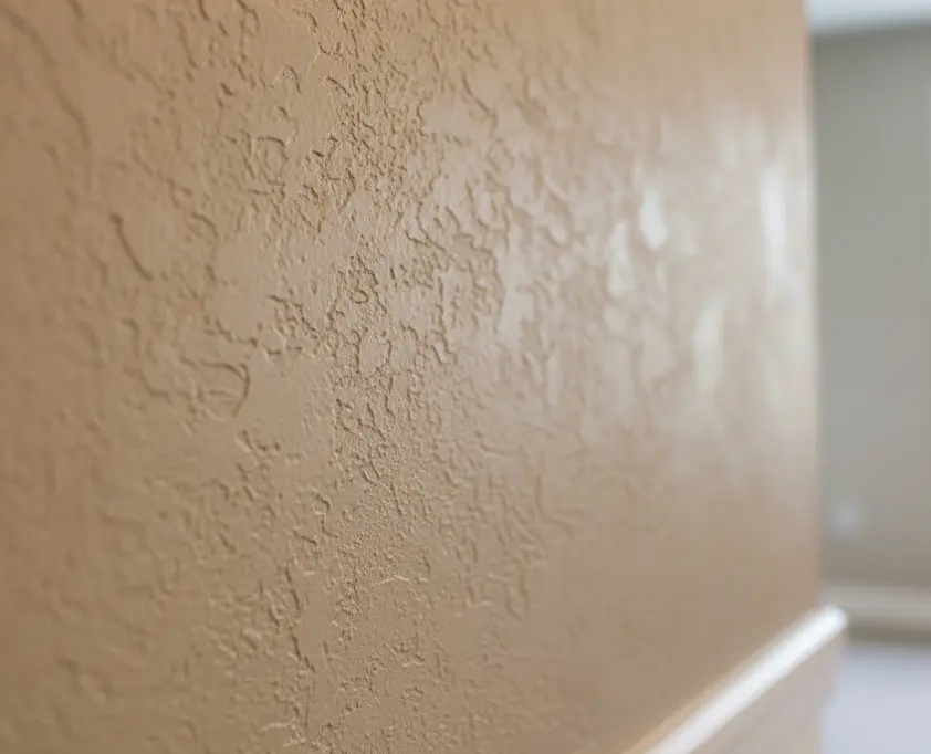 Textured wall painting in Lynnwood with knockdown finish