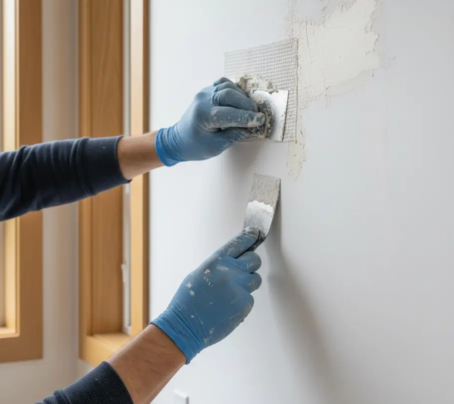 Drywall patching process in Mill Creek