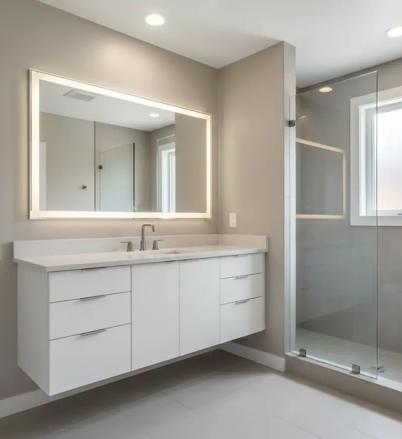 Bathroom painting in Redmond with moisture-resistant paint