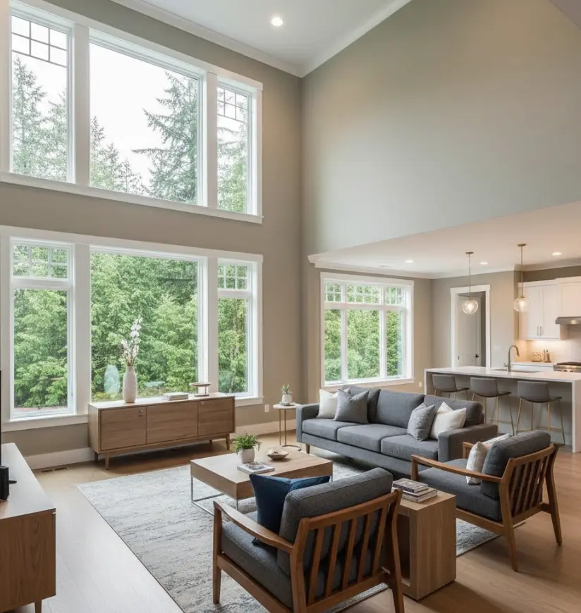 Living room painting in Redmond with modern colors