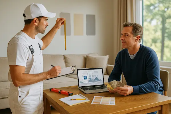 Professional room analysis in Sammamish for optimal color selection