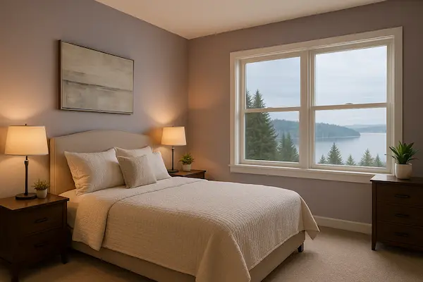 Professional bedroom painting in Sammamish with calming colors for quality sleep