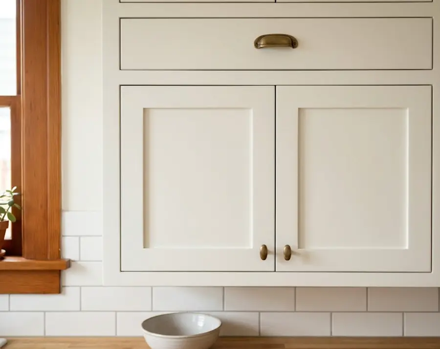 Before and after transformation of original fir kitchen cabinets in Seattle craftsman home