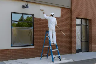 Commercial painting project in Shoreline showing professional business exterior painting