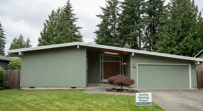 Professional painting results on Shoreline residential home