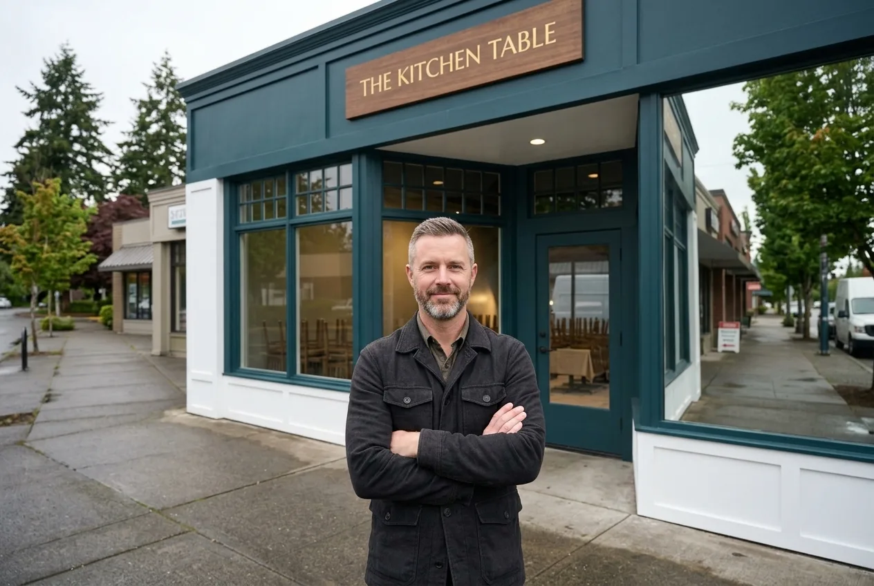 Commercial retail storefront painting on Aurora Avenue Shoreline WA — professional exterior results