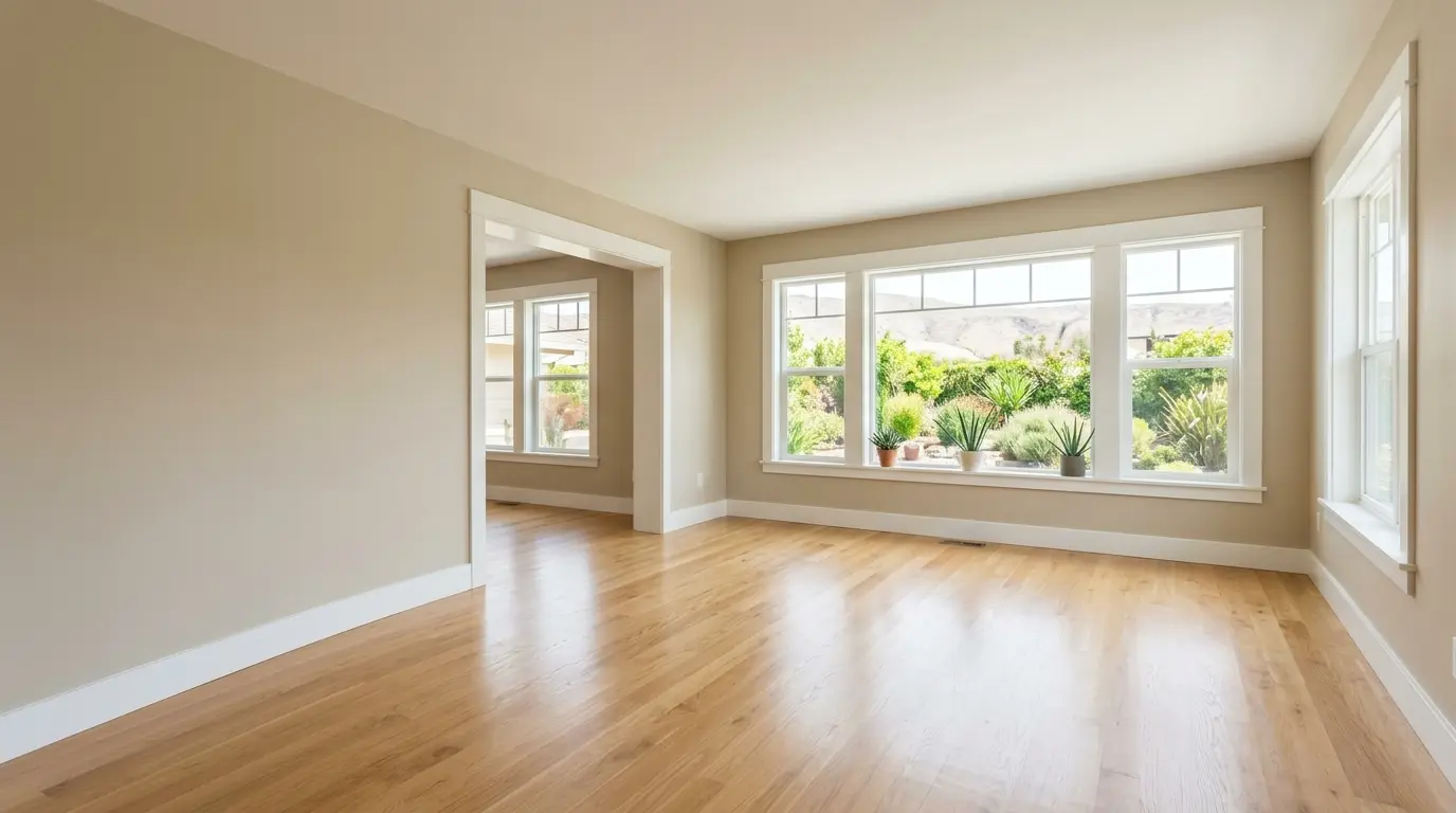 Pre-listing interior repaint in neutral Accessible Beige in Snohomish WA — Pizoni Painting