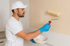 Textured wall painting in Bothell showing specialty finish technique