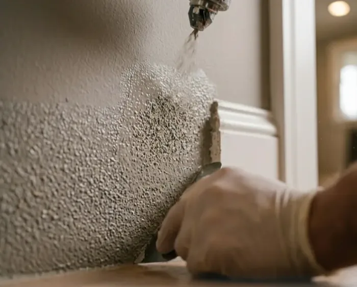 Textured wall painting in Seattle showing specialty finish technique